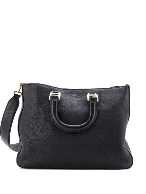 Selleria FF Handle Tote Leather Medium satchel by FENDI