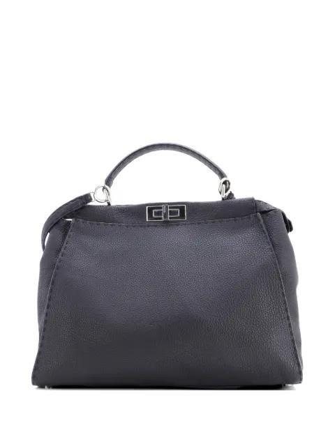 Selleria Peekaboo Bag Grainy Leather Large satchel by FENDI