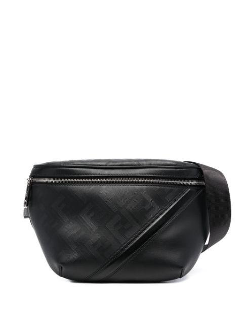Shadow Diagonal leather belt bag by FENDI