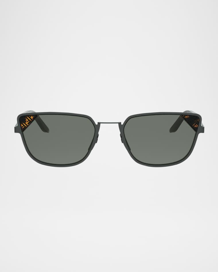 Signature Square Metal Sunglasses by FENDI