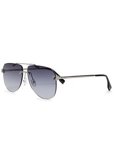 Sky rimless aviator-style sunglasses by FENDI