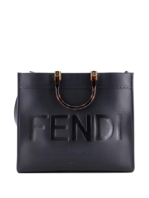 Sunshine Shopper Leather Medium tote bag by FENDI