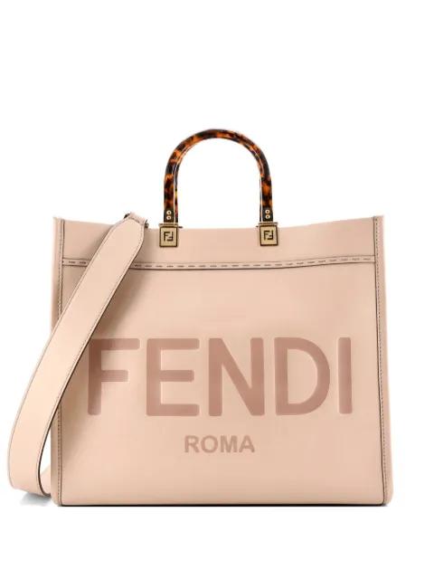 Sunshine Shopper Leather Medium tote bag by FENDI
