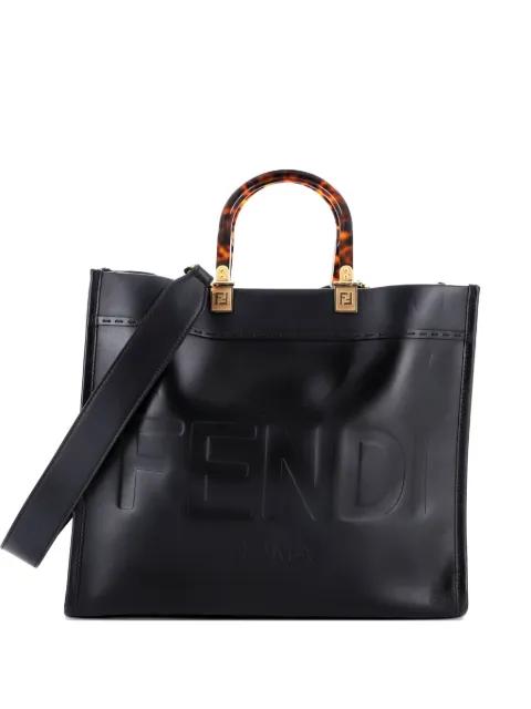 Sunshine Shopper Leather Medium tote bag by FENDI