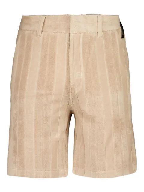 Terry FF-jacquard stripe shorts by FENDI