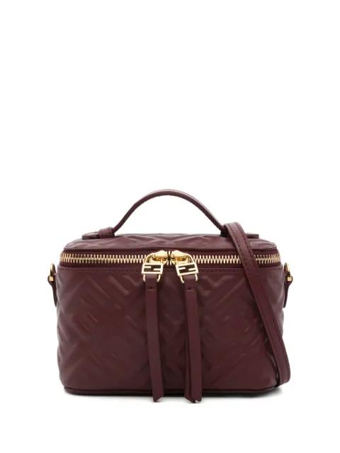 Vanity FF-logo leather mini bag by FENDI