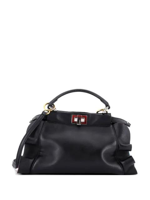 Wave Peekaboo Bag Leather Mini satchel by FENDI