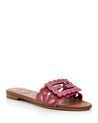 Women's Baguette Slide Sandals by FENDI