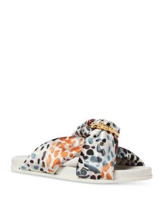 Women's Fendi Feel Satin Slides by FENDI