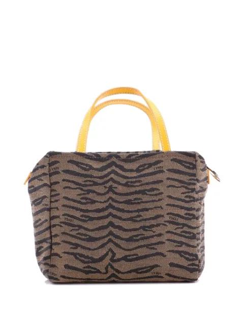 Zip Printed Jacquard tote bag by FENDI