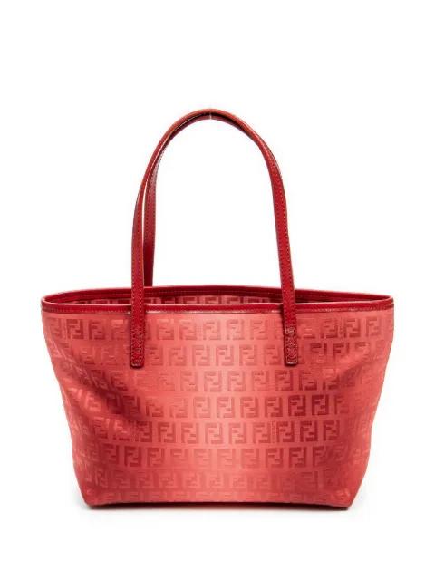 Zucca canvas tote bag by FENDI