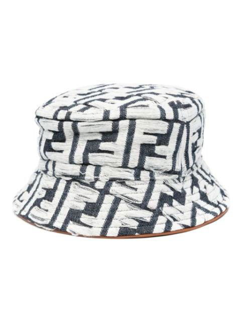 Zucca-jacquard cotton bucket hat by FENDI