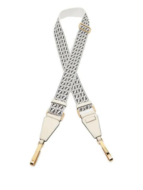 Zucchino leather shoulder strap by FENDI