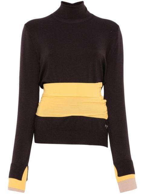 asymmetric sweater by FENDI