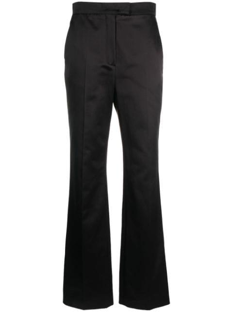 bootcut satin trousers by FENDI
