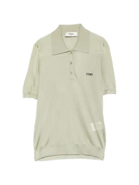 button-up polo shirt by FENDI