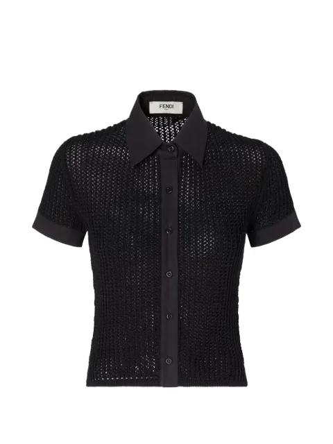 buttoned knitted shirt by FENDI