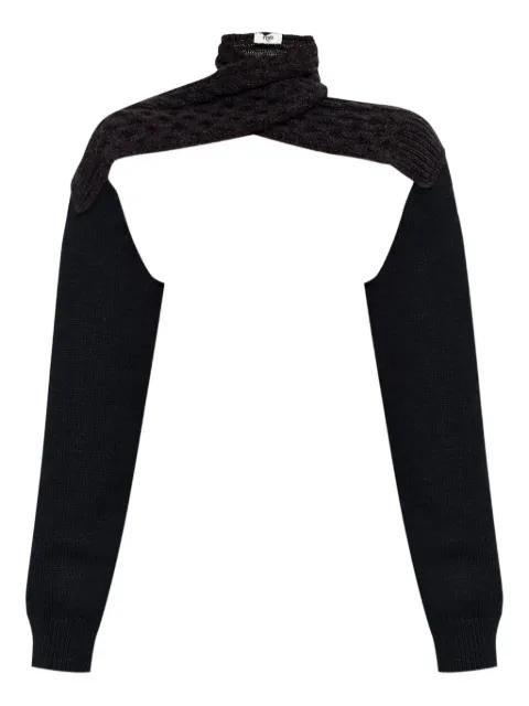 cable-knit turtleneck sweater by FENDI