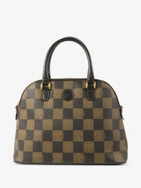 check-print tote bag by FENDI