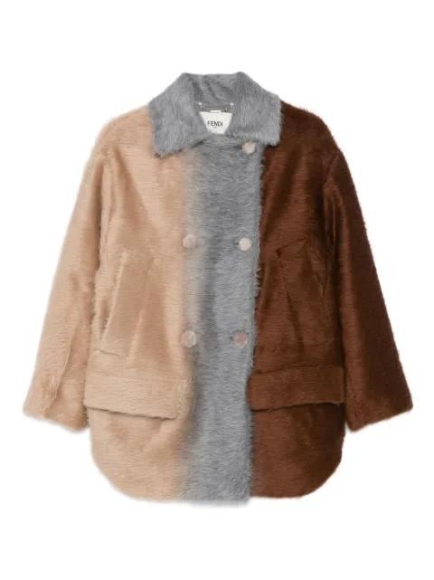 colour-block double-breasted jacket by FENDI