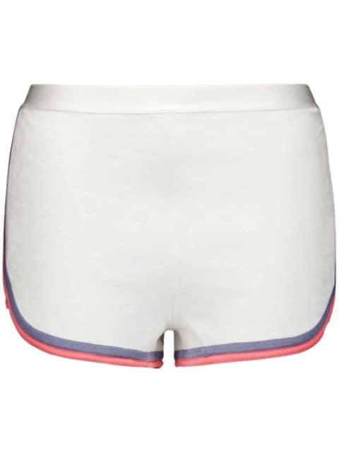 contrast-trim knit shorts by FENDI