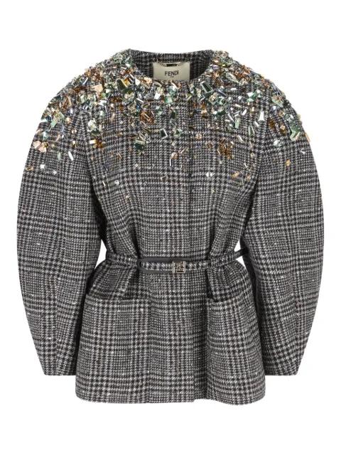 crystal-embellished jacket by FENDI