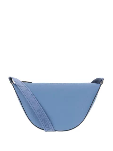 curved leather shoulder bag by FENDI