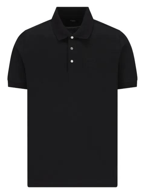 embossed-logo piqué polo shirt by FENDI