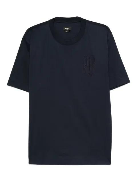 embroidered-logo crew-neck T-shirt by FENDI