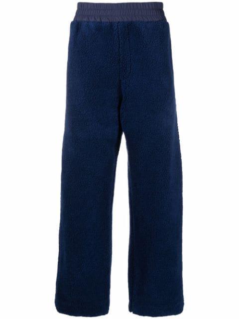 fleece straight-leg track pants by FENDI