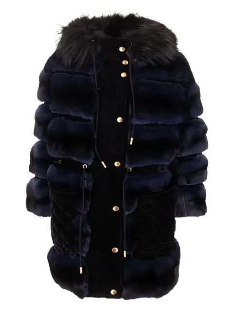 fur quilted coat by FENDI