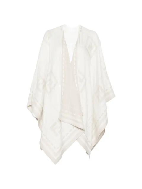 geometric-patterned cape by FENDI