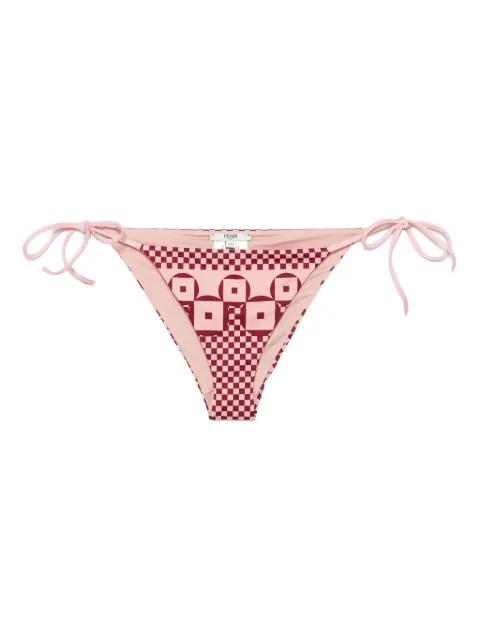 geometric-print tie-side bikini bottoms by FENDI