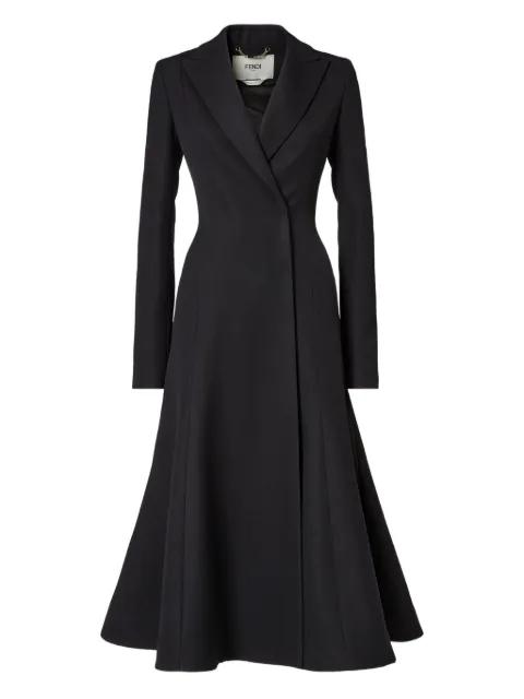 grain-de-poudre wool coat by FENDI