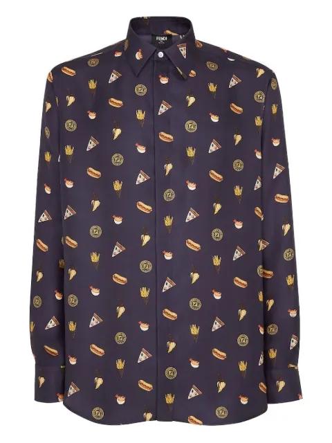 graphic-print shirt by FENDI