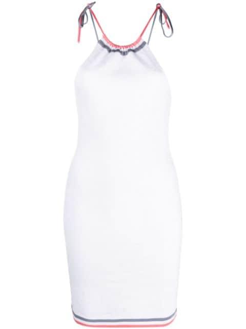 halterneck knitted dress by FENDI