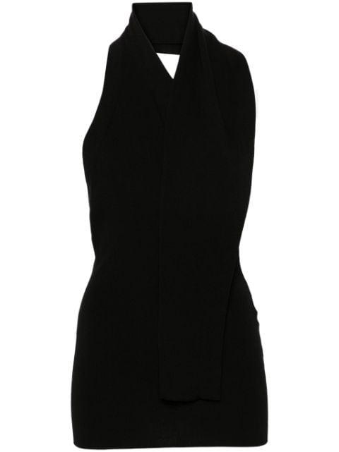 halterneck knitted top by FENDI
