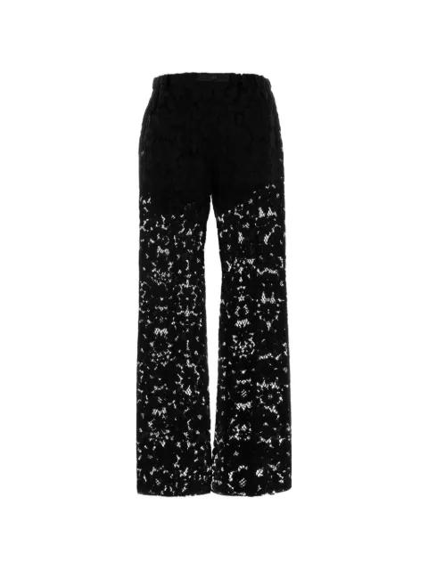 lace-detail trousers by FENDI