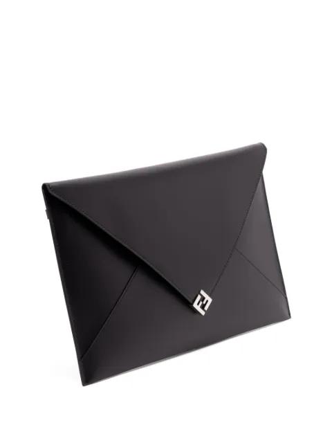 large FF press-stud clutch bag by FENDI