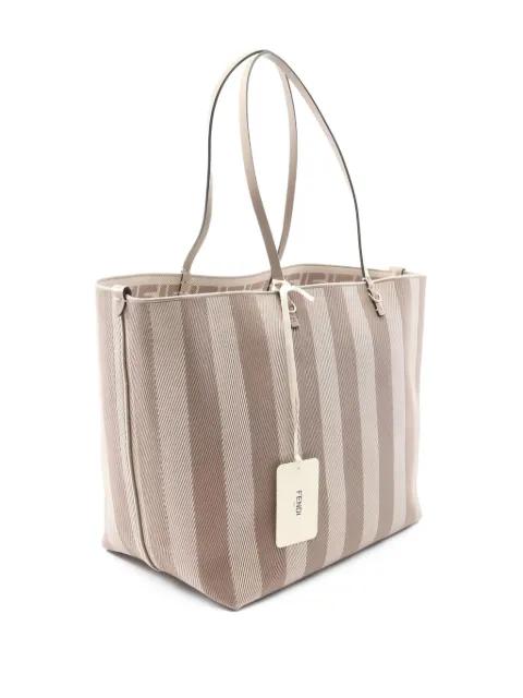 large striped tote bag by FENDI