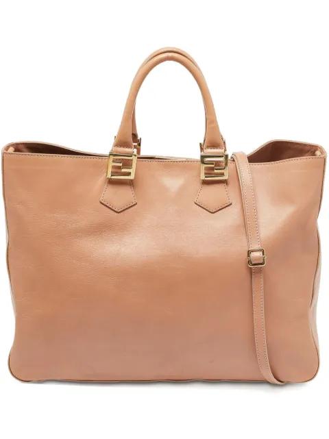 leather tote bag by FENDI