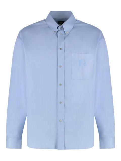 logo-embroidered chest-pocket shirt by FENDI