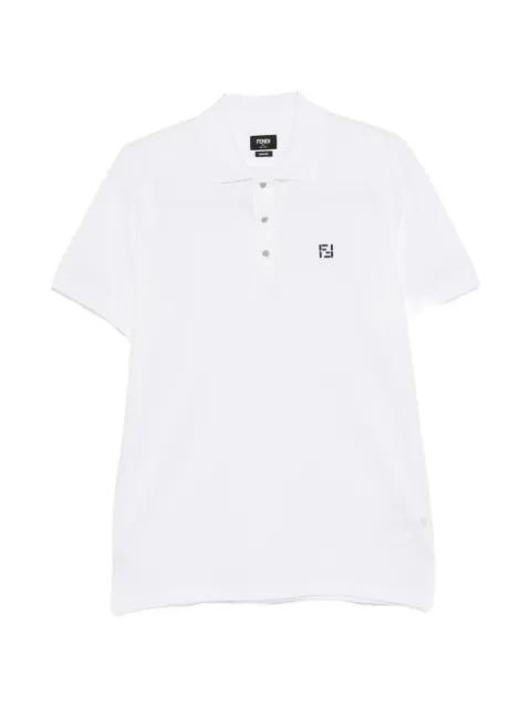 logo-embroidered polo shirt by FENDI