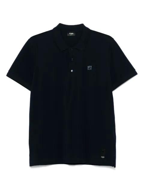 logo-embroidered polo shirt by FENDI