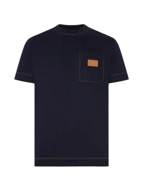 logo-patch T-shirt by FENDI