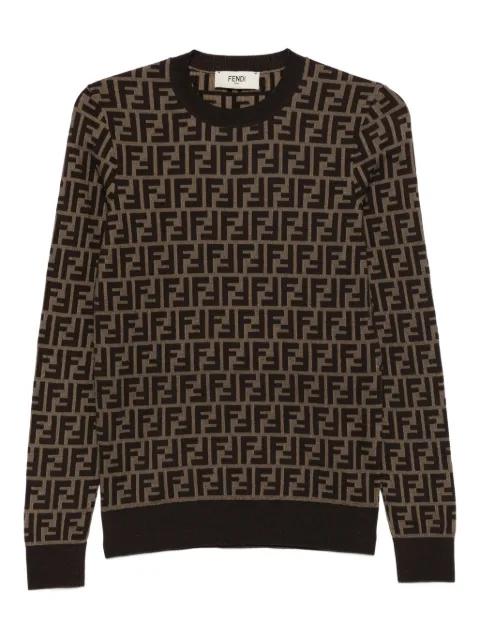 logo pattern sweater by FENDI