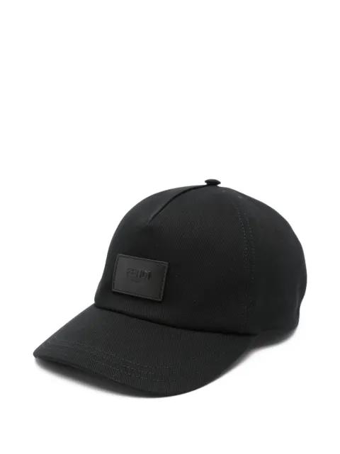 logo-plaque baseball cap by FENDI