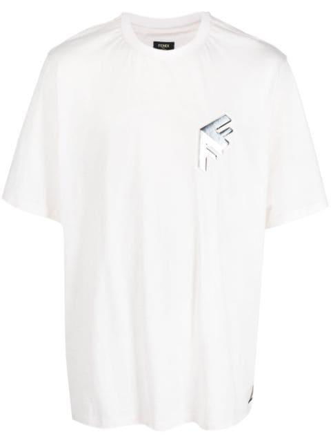 logo-print cotton T-shirt by FENDI