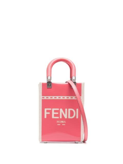 logo-print shoulder bag by FENDI