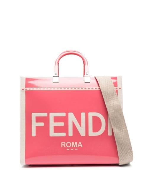 logo-print tote bag by FENDI